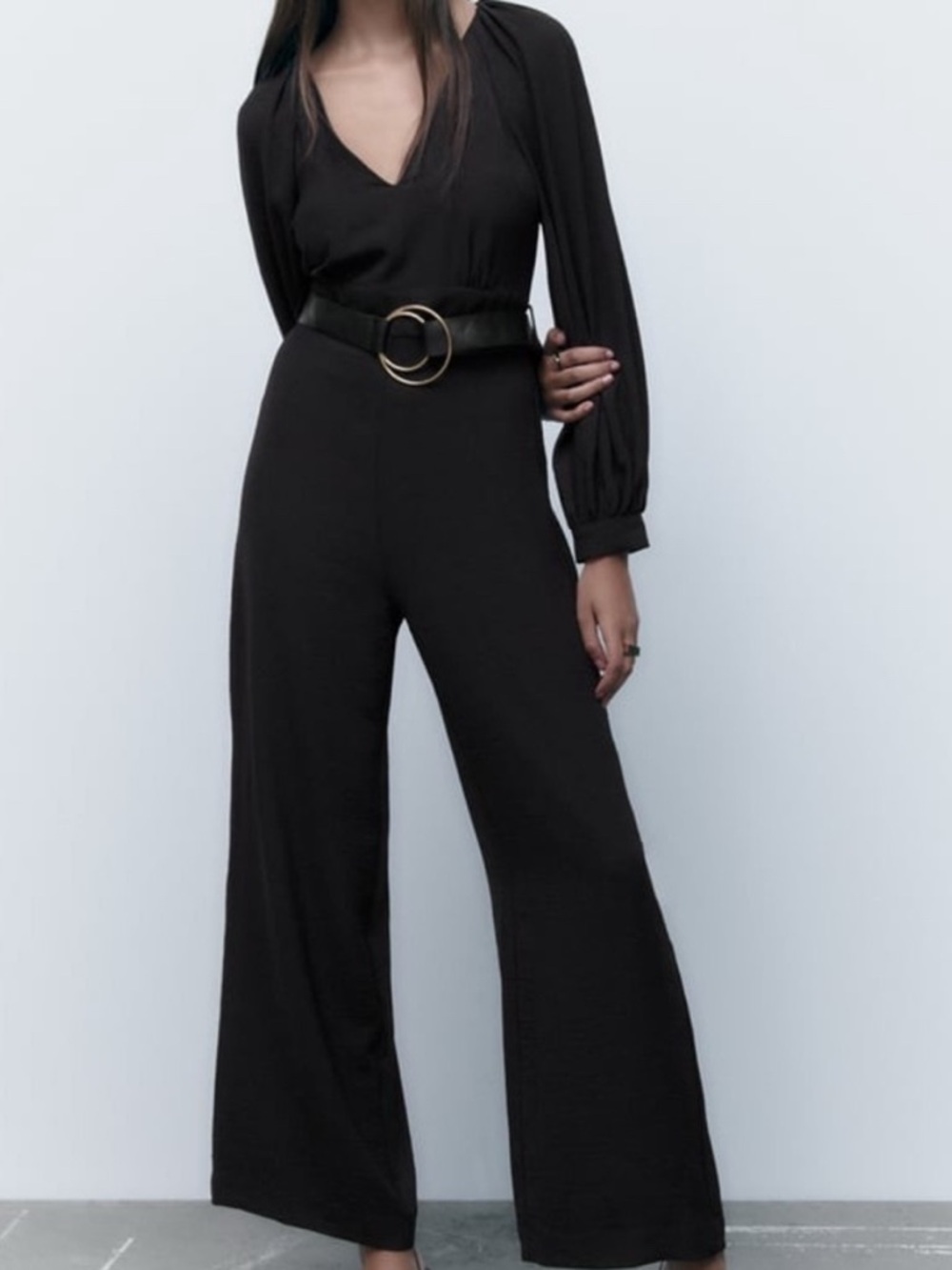 ZARA black  Long Sleeve Maxi Jumper